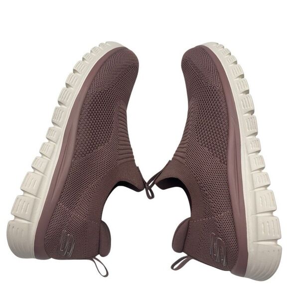 Skechers Memory Foam Slip On Sneakers Mauve Size 7 - Picture 8 of 9